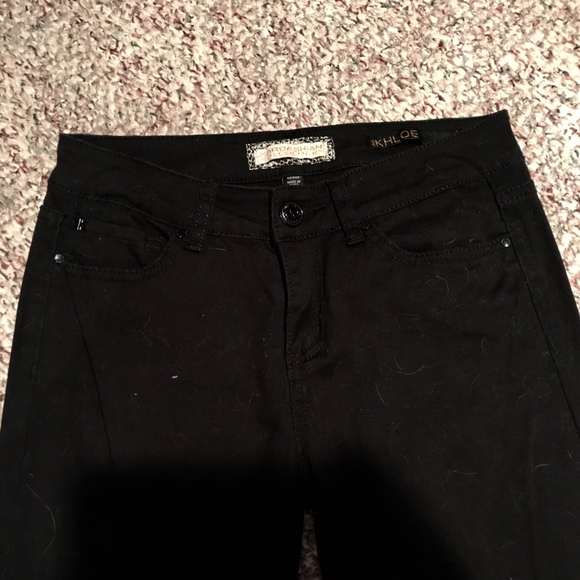 Kardashian Kollection Khloe Black Flare Jean Pant - Picture 6 of 6